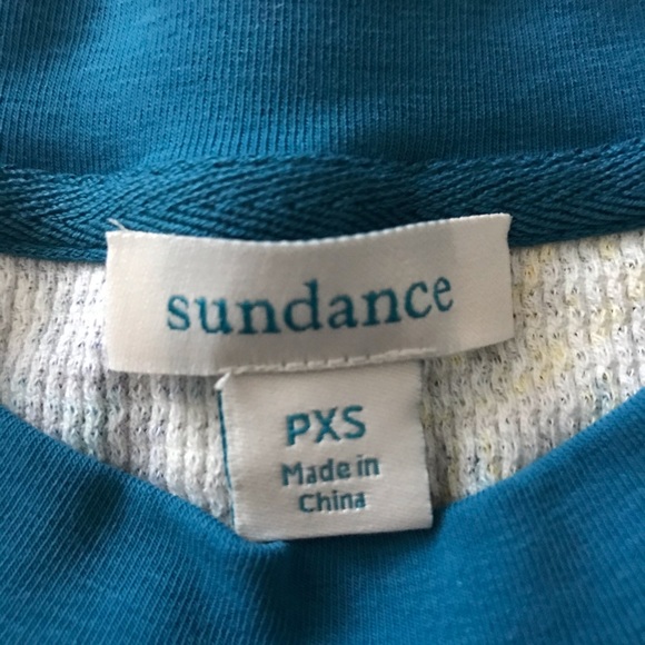 NWOT Blue and Yellow Sundance Paisley Long Sleeve - Picture 5 of 7